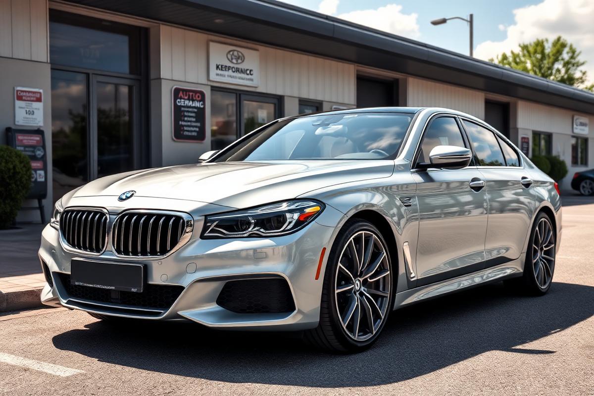 A serviced vehicle cleaned and ready for collection